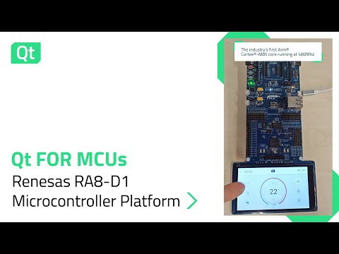 Qt for MCUs on Renesas RA8-D1  